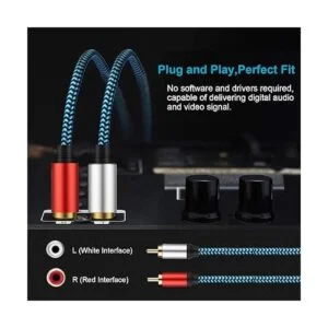 Cable RCA 2RCA a 2RCA 15 pies cable RCA Hftywy 2RCA macho_5