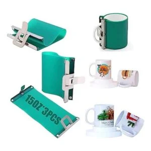 3 unids 15OZ sublimación silicona taza envuelve 3D