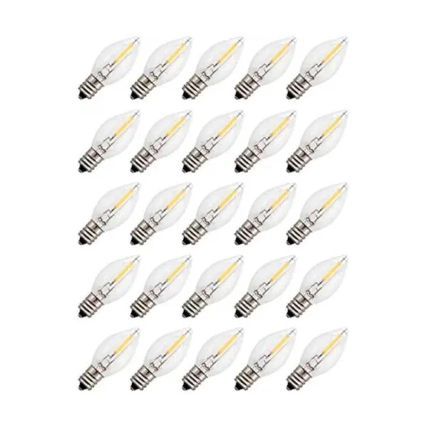 Paquete de 25 bombillas LED de repuesto C7 4 W 5 W 6 W_1