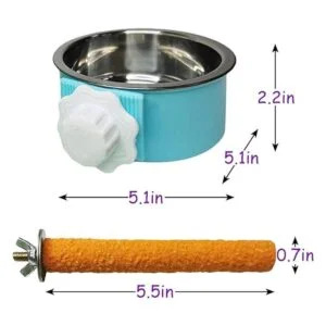 Recipientes de alimentación de pájaros soporte de perca