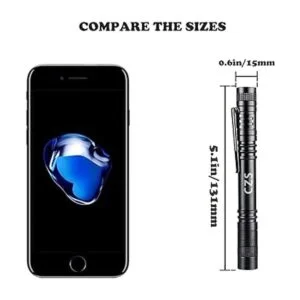 CZS Linterna LED de 1000 lúmenes funciona con pilas_4