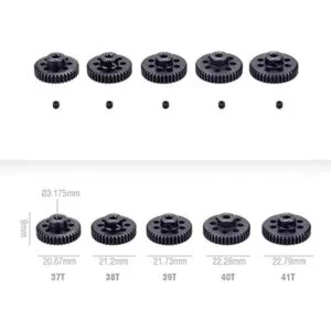 Juego de engranajes de piñón de acero inoxidable 48P 5_3