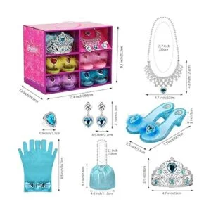 Juego de zapatos de vestir de princesa para niñas juego_2