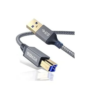 AkoaDa Cable USB A a USB B 3.0 10 pies cable trenzado_1