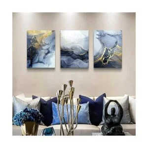 Decoración abstracta de pared para sala de estar_4