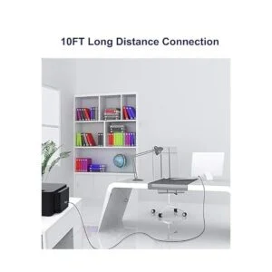 AkoaDa Cable USB A a USB B 3.0 10 pies cable trenzado_2