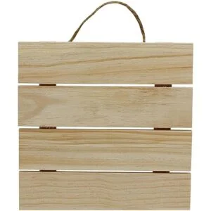 Creative Hobbies Placa colgante de madera sin terminar de_1