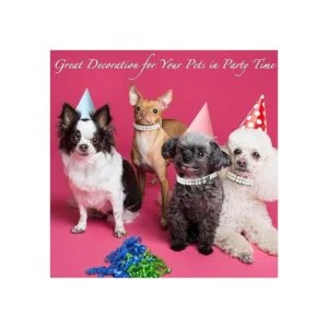 KUDES Collares de perlas para perros y gatos con diamantes