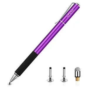 Mixoo Stylus Pens for Touch Screens Disc Fiber Tip 2 in_1
