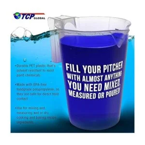 TCP Global Jarra de medición y mezcla de plástico graduada_5