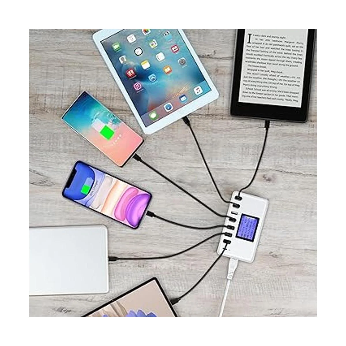 Slitinto Cargador USB estación de carga USB de 60 W 12_5