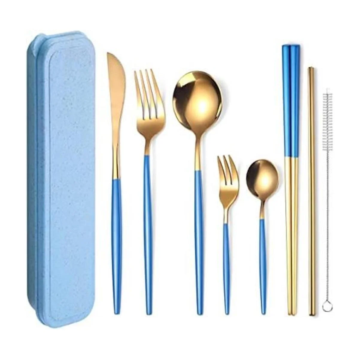 AARAINBOW Juego de cubiertos de acero inoxidable de 8_1