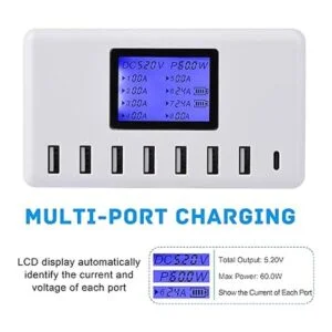 Slitinto Cargador USB estación de carga USB de 60 W 12_2