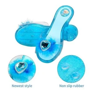 Juego de zapatos de vestir de princesa para niñas juego_5