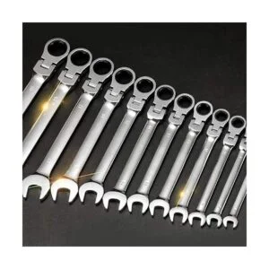 Juego de llaves de trinquete de cabeza flexible de 22
