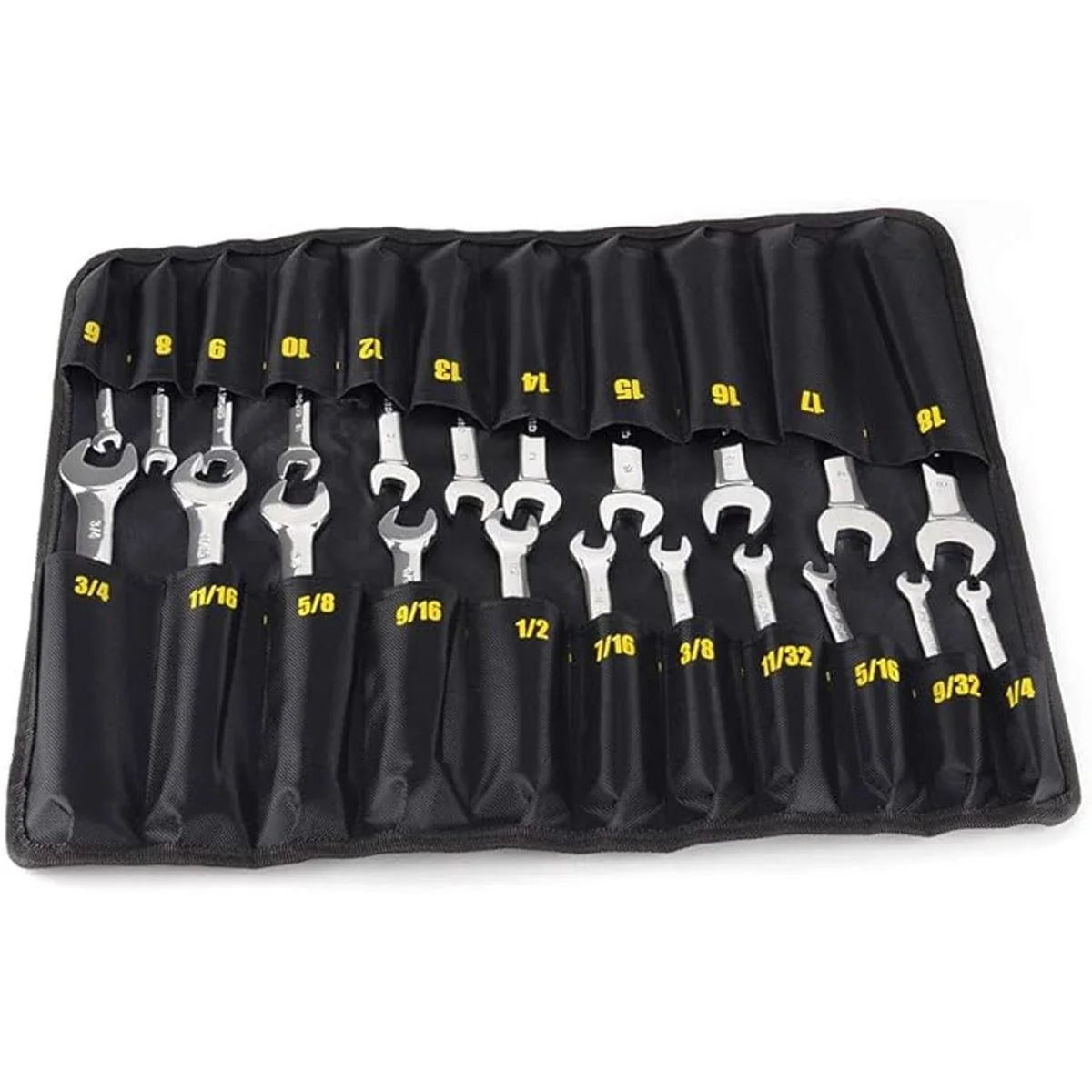 Juego de llaves de trinquete de cabeza flexible de 22