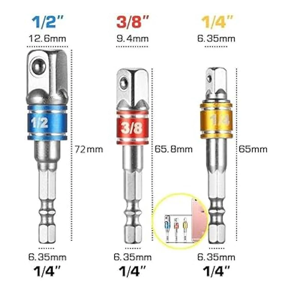 Extensión de broca flexible y juego de herramientas de