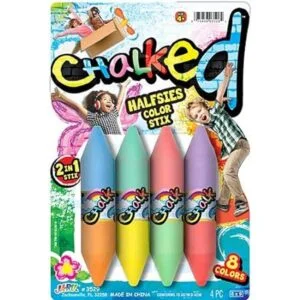 JARU Pizarra de tiza lavable 6 paquetes de 8 colores.