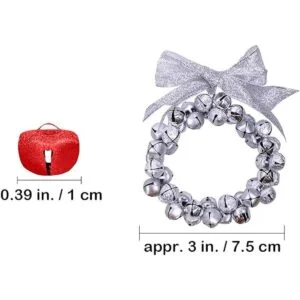 14 juegos de corona de cascabel de Navidad adornos para