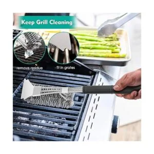 HaSteeL Juego de utensilios de parrilla 18.0 in acero