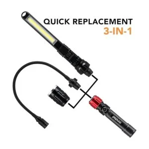 POPULO Luces de trabajo LED 3 en 1 con base magnética_2