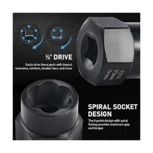 Juego de herramientas de extracción de tuercas y pernos de_4