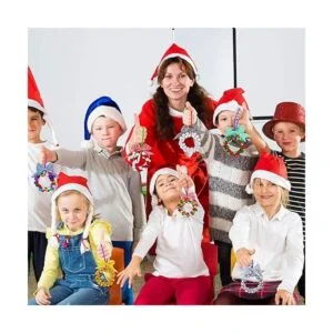 14 juegos de corona de cascabel de Navidad adornos para