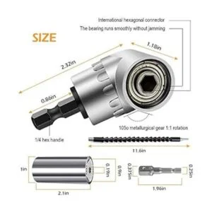 Extensión de broca flexible y juego de herramientas de