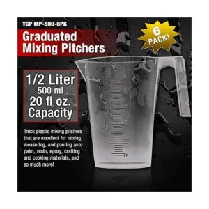 TCP Global Jarra de medición y mezcla de plástico graduada_2