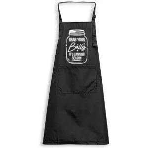 Delantal divertido para mujer Delantal negro con_2