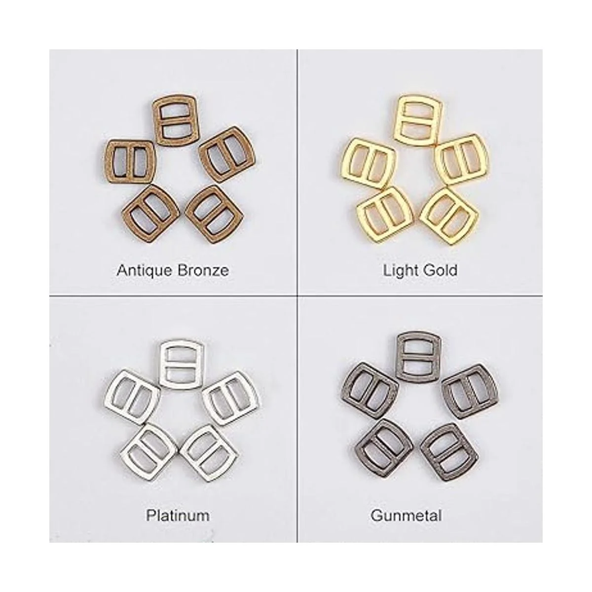 PH PandaHall 200 piezas de 4 colores mini aleación