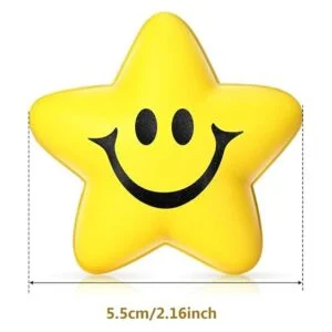 20 piezas de bolas de sonrisa de estrella mini bola de