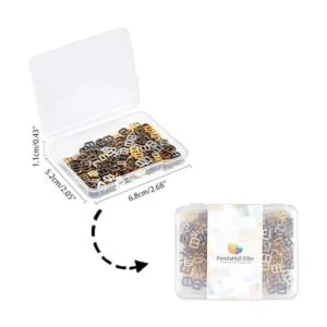 PH PandaHall 200 piezas de 4 colores mini aleación