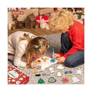 Kit de adornos de Navidad de madera 360 piezas Shuttle