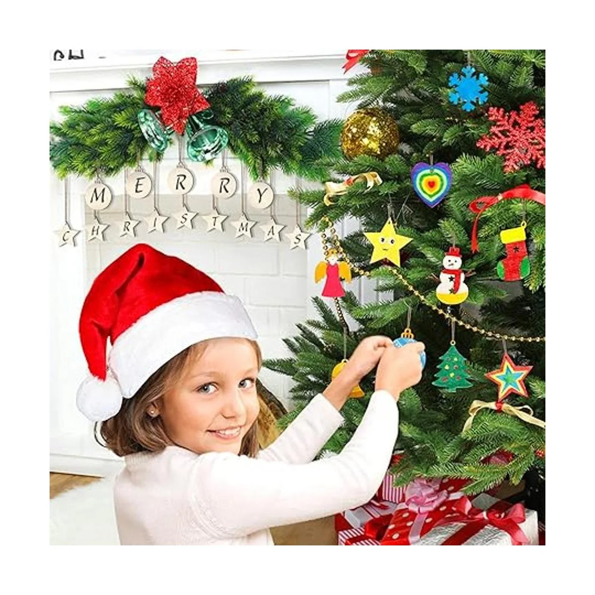 Kit de adornos de Navidad de madera 360 piezas Shuttle