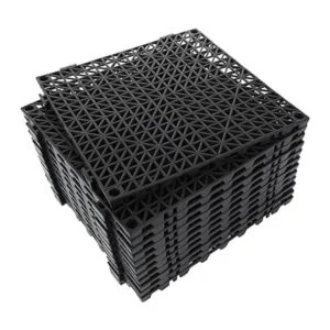 Paquete de 12 azulejos de goma entrelazados de 12 x 12_1