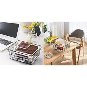 Cestas de alambre para organizar cestas de despensa del