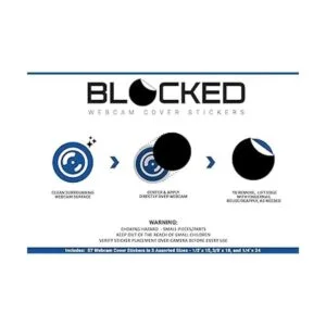 Cubiertas de vinilo para cámara web 57 calcomanías de_4