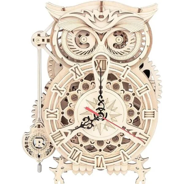 RoWood Rompecabezas 3D para adultos reloj de búho de_1