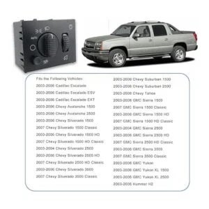 Interruptor de intensidad para faros delanteros compatible_4