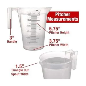 TCP Global Jarra de medición y mezcla de plástico graduada_4