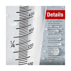 TCP Global Jarra de medición y mezcla de plástico graduada_3