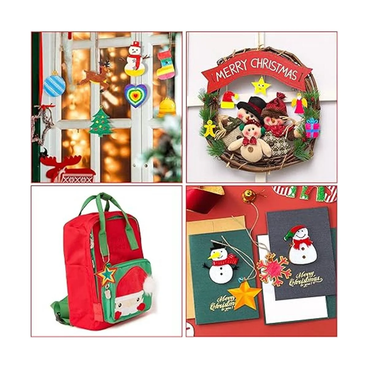 Kit de adornos de Navidad de madera 360 piezas Shuttle