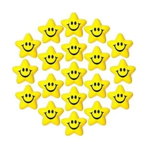 20 piezas de bolas de sonrisa de estrella mini bola de