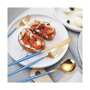 AARAINBOW Juego de cubiertos de acero inoxidable de 8_4