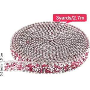 Cinta de diamantes de imitación de cristal de 3 yardas de_2