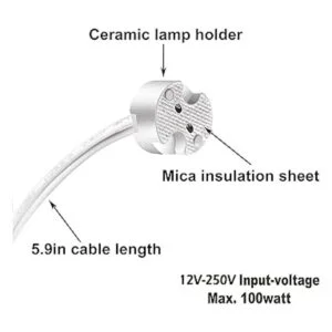 Noobibaba Juego de 12 conectores para bombillas G4 GU5.3_2