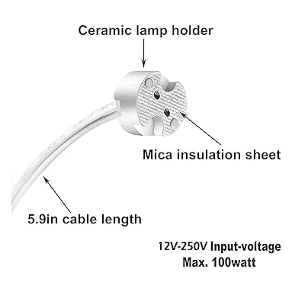 Noobibaba Juego de 12 conectores para bombillas G4 GU5.3_2