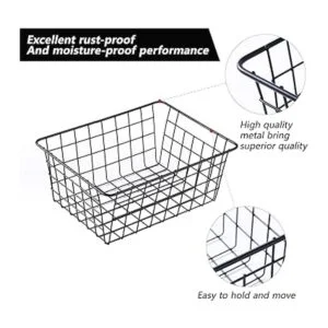Cestas de alambre para organizar cestas de despensa del
