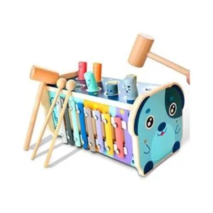 KIDWILL Montessori Juguete de martillo de madera para_1
